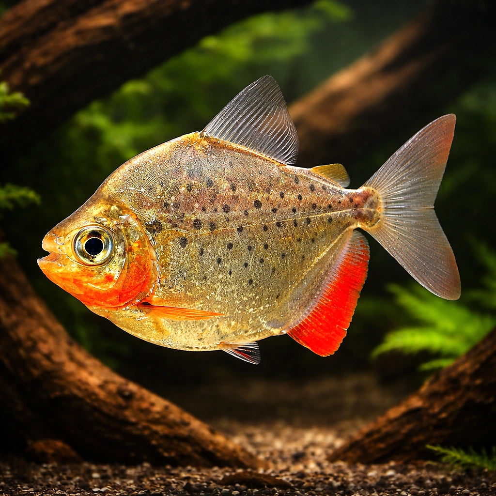 Spotted Metynnis - Metynnis Maculatus - Spotted Silver Dollar - Characin, Vibrant South American Tetra, Perfect for Beginner…