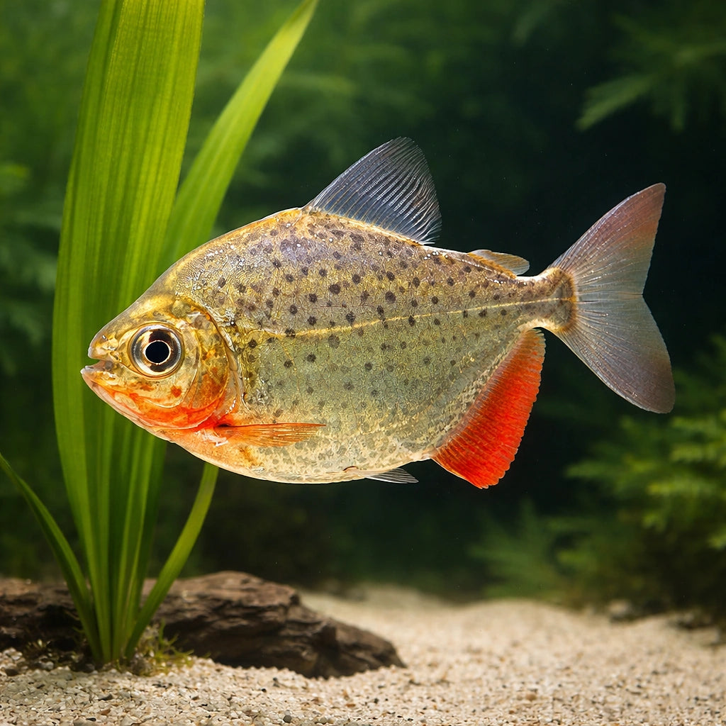Spotted Metynnis - Metynnis Maculatus - Spotted Silver Dollar - Characin, Vibrant South American Tetra, Perfect for Beginner…