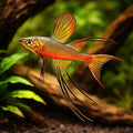 Threadfin Rainbowfish (Iriatherina werneri) - UK (Iriatherina werneri) — Buy Threadfin Rainbowfish, also known as Featherfin…