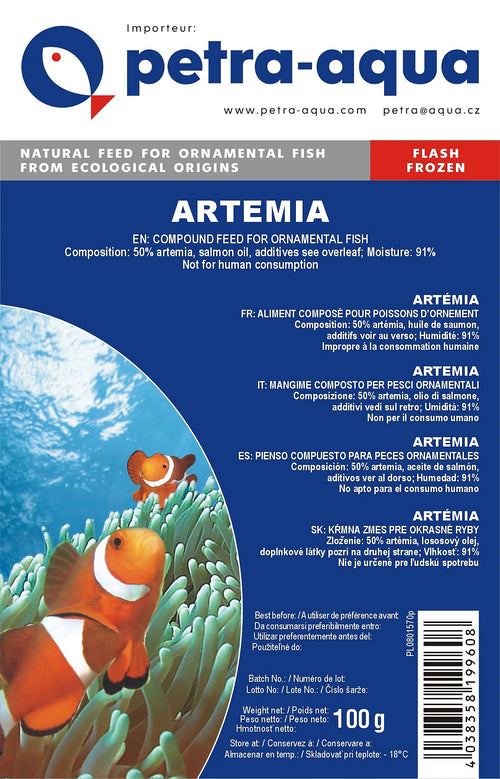 6x100g Frozen Artemia Blister - UK — tropical fish for sale UK