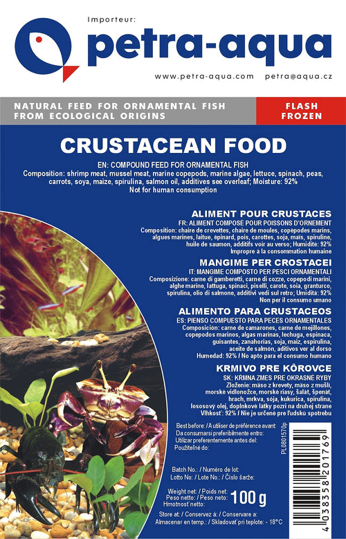 6x100g Crustacean Food Blister - Frozen Fish Food UK — tropical fish for sale UK