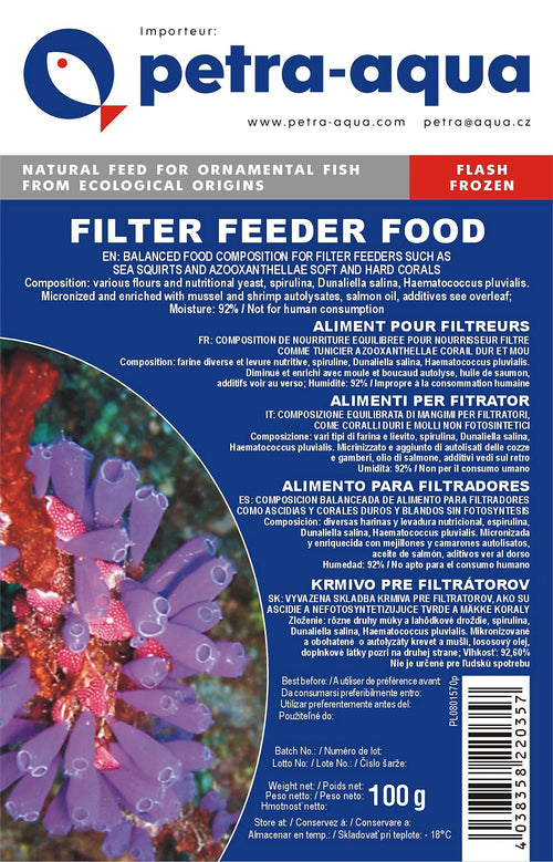 6X100G Filter Feeder Food Blister - UK — tropical fish for sale UK