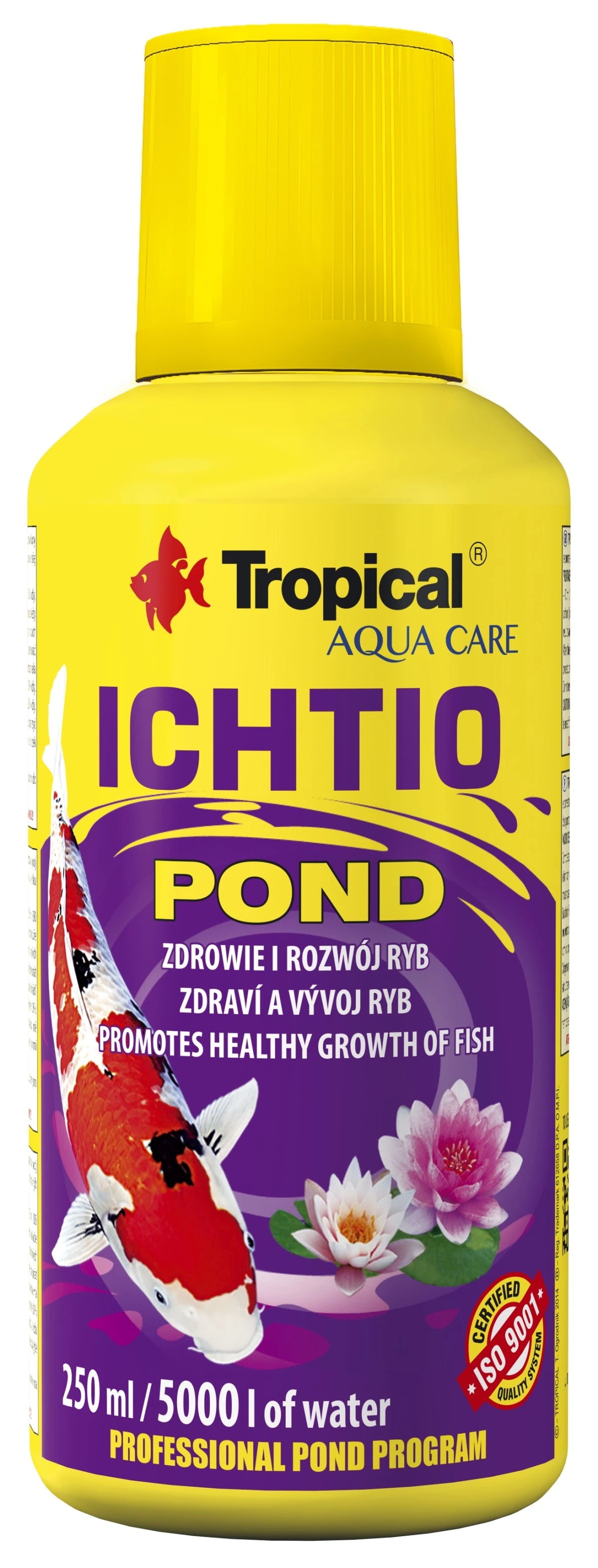 Tropical Ichtio Pond 250ml pond treatment bottle from Tropical Aqua Care
