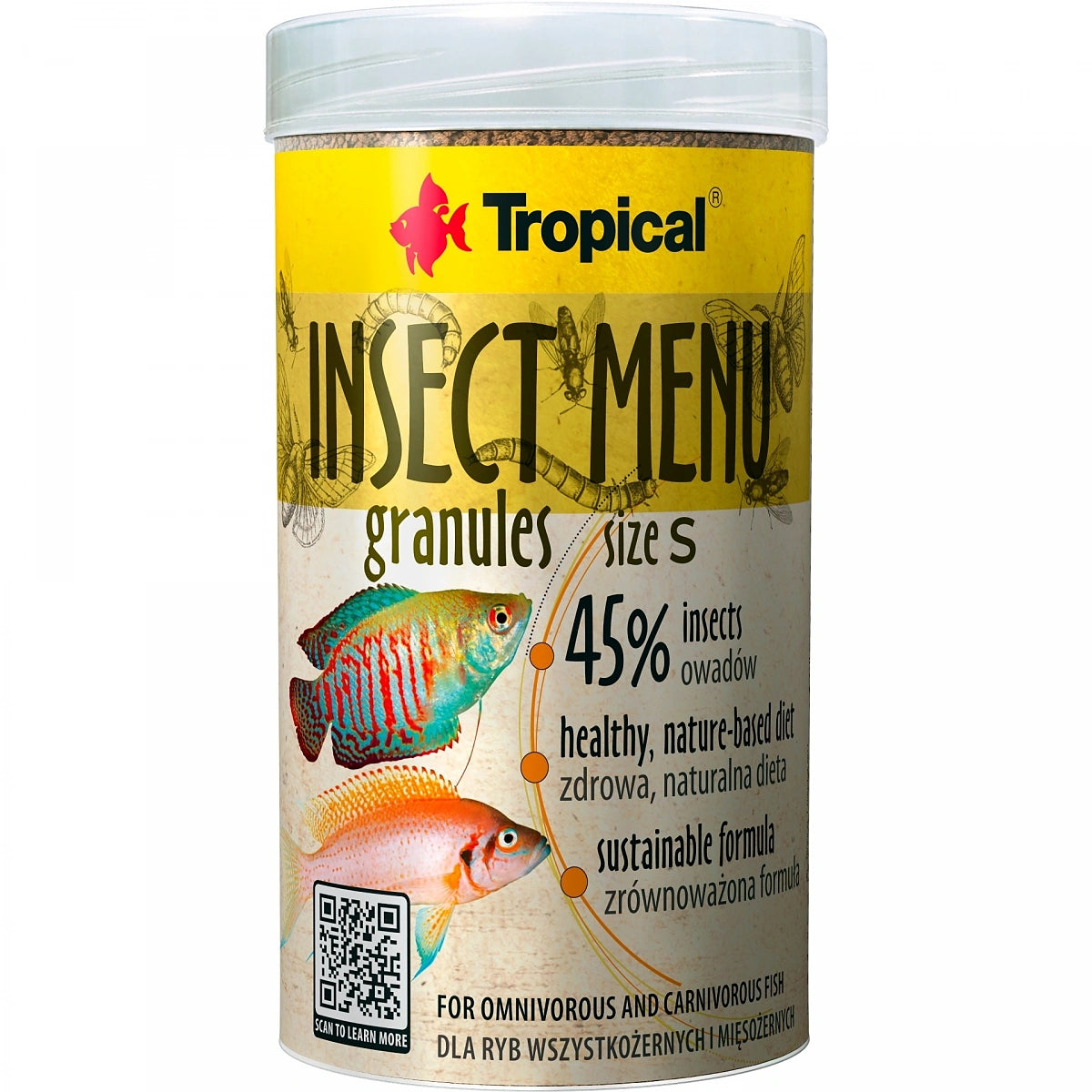 Tropical Insect Menu Granules S for Fish - UK — tropical fish for sale UK