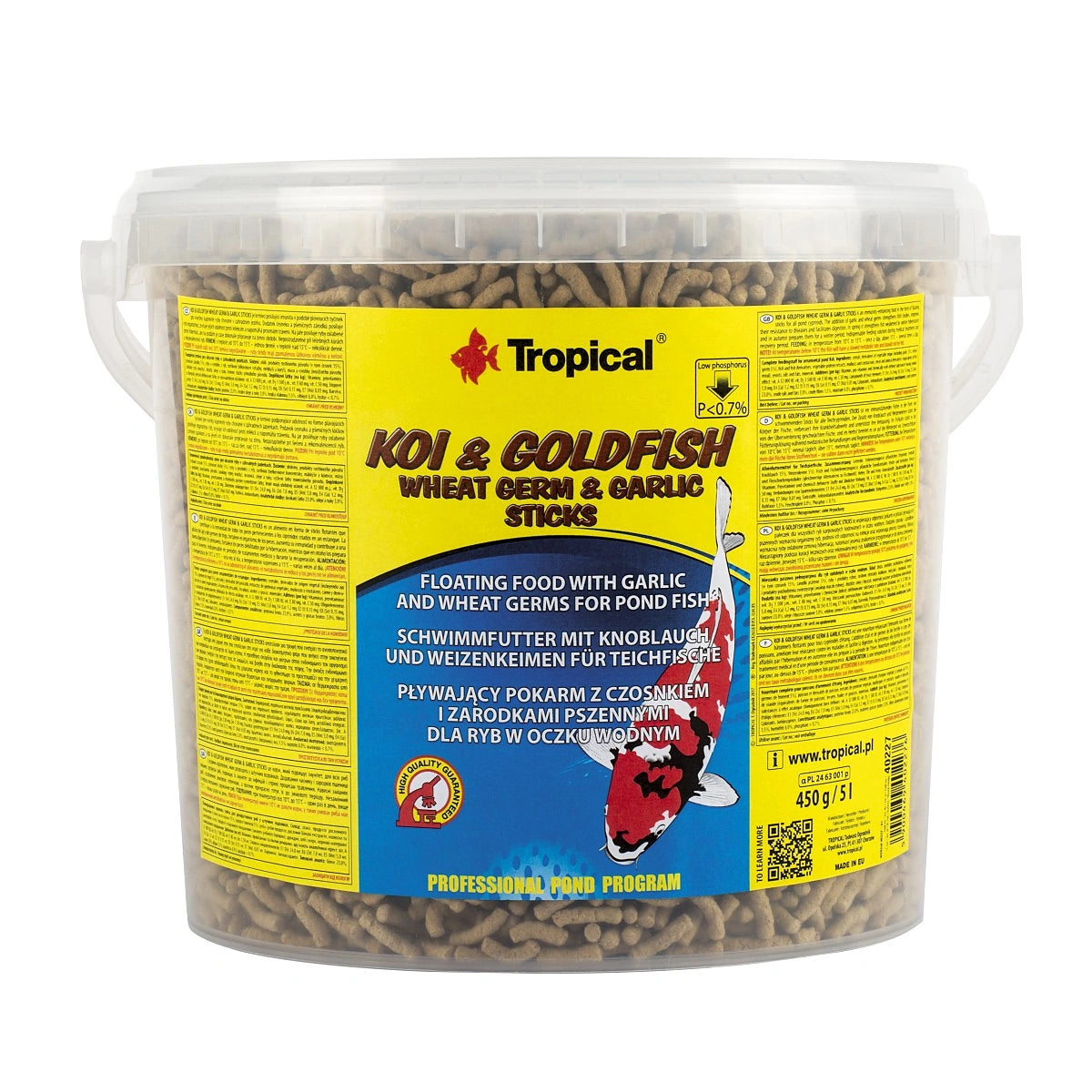 Tropical Koi & Goldfish Wheat Germ & Garlic - UK — tropical fish for sale UK