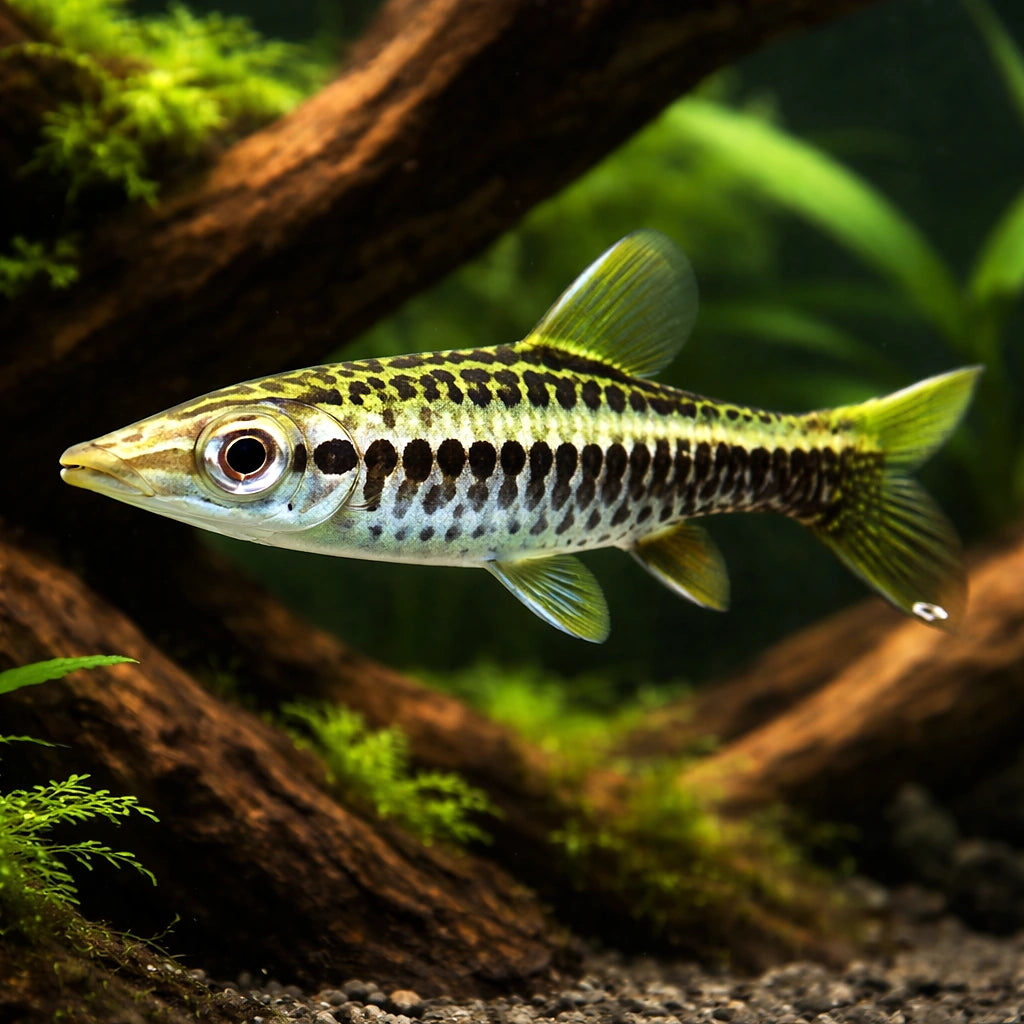 Tube-Mouthed Pencelfish — tropical fish for sale UK — AI hero driftwood view