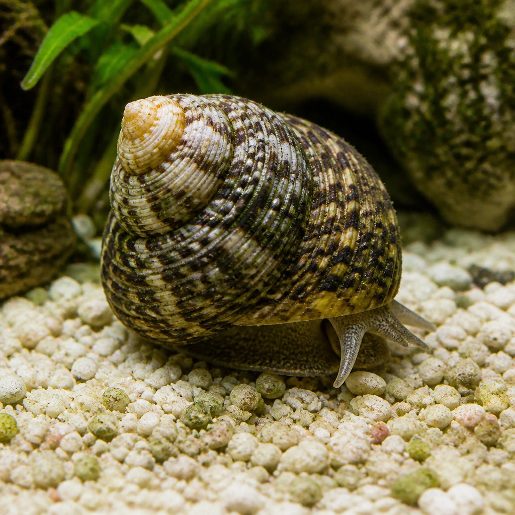 Turbo brunneus M — tropical fish for sale UK — AI natural aquarium view