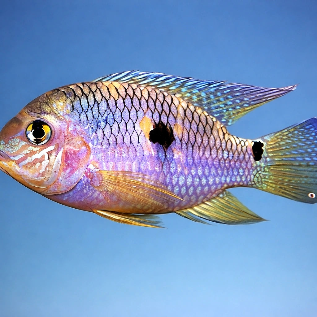 Twin-Spot Cichlid — tropical fish for sale UK — AI side clean view