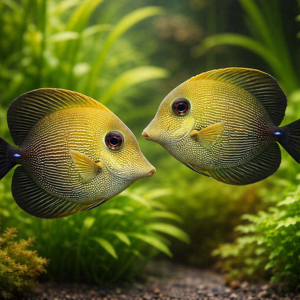 Twotone Tang M — tropical fish for sale UK — AI pair planted view