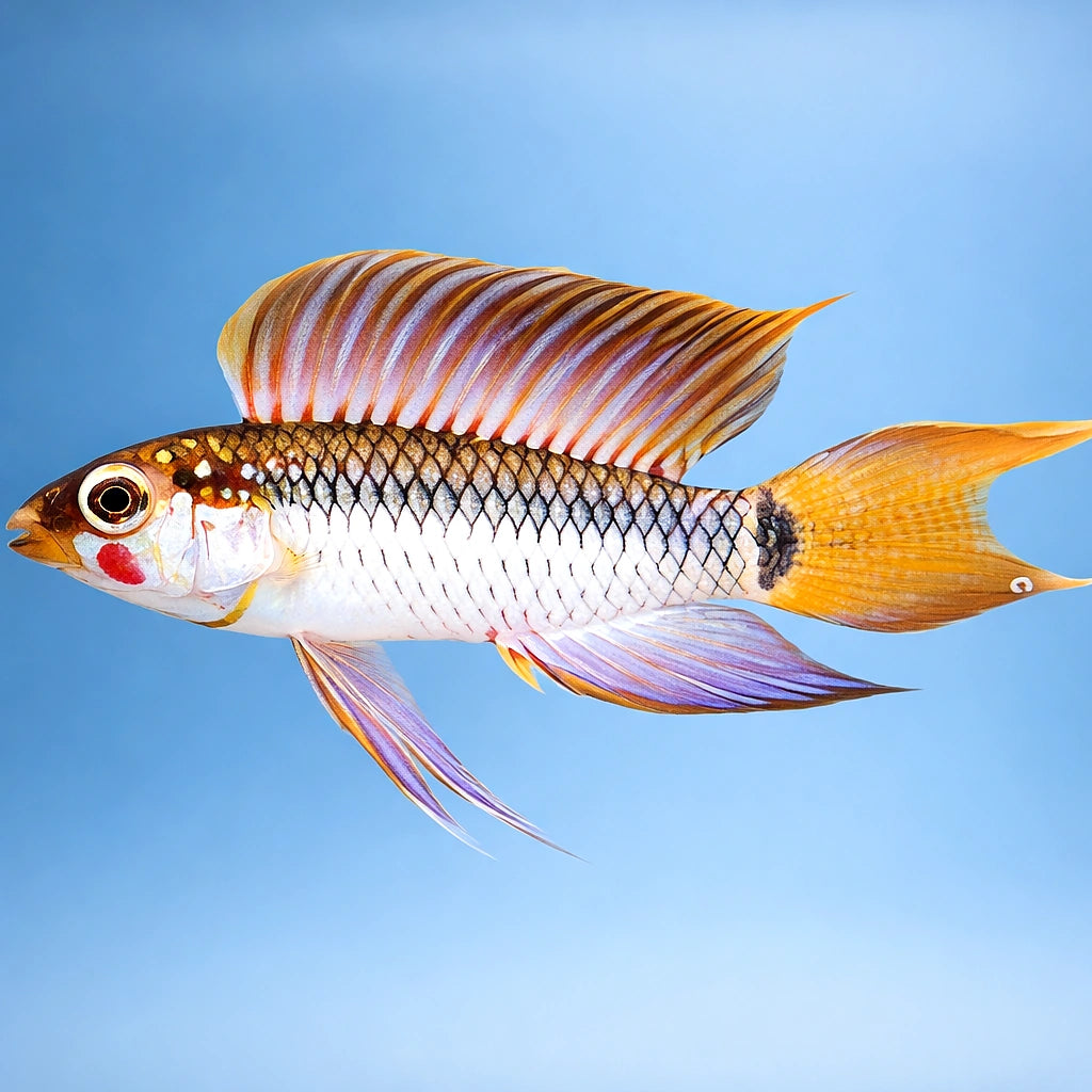 Uapesi Dwarf Cichlid Sao Gabriel — tropical fish for sale UK — AI side clean view