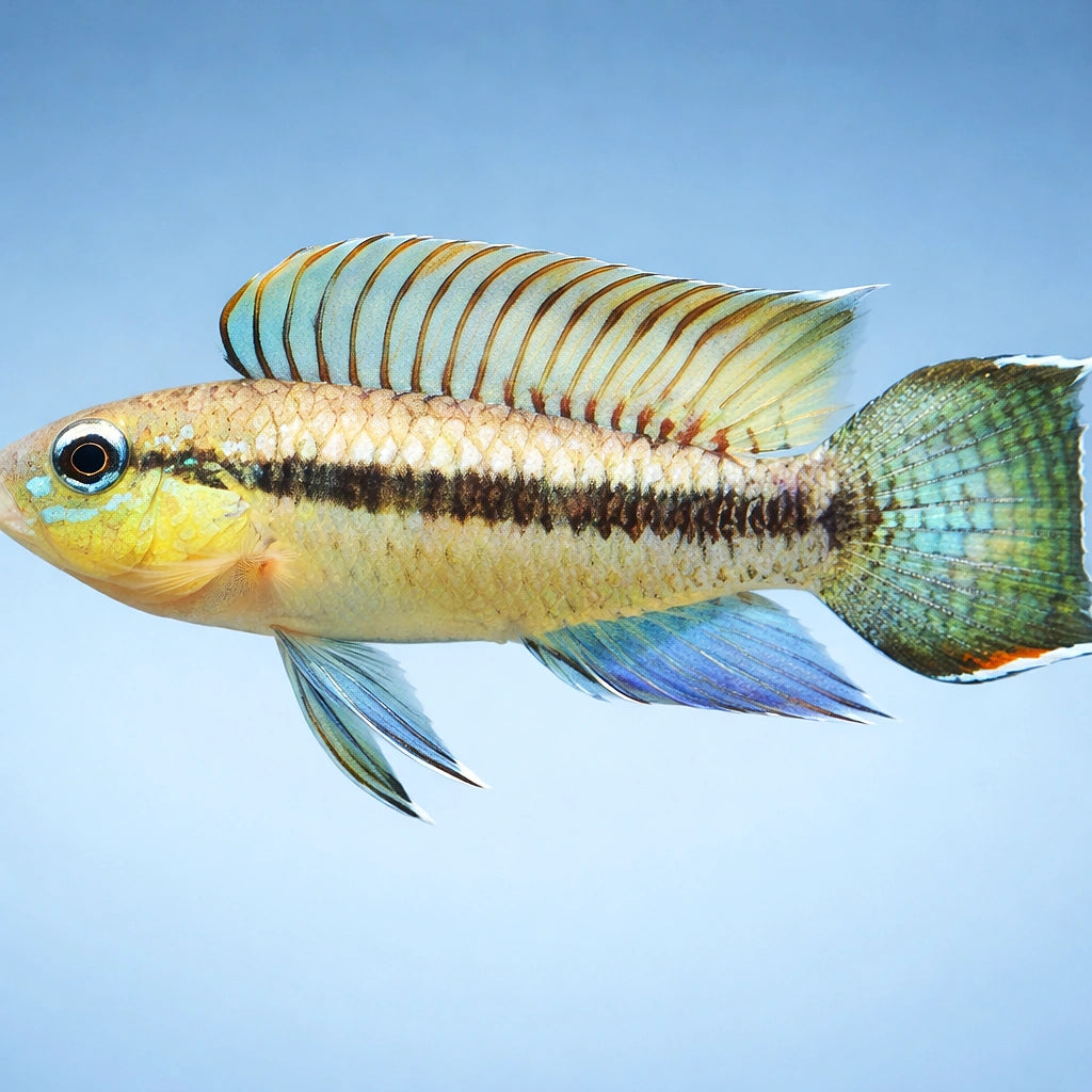 Uapesi Dwarf Cichlid urubaxi — tropical fish for sale UK — AI side clean view