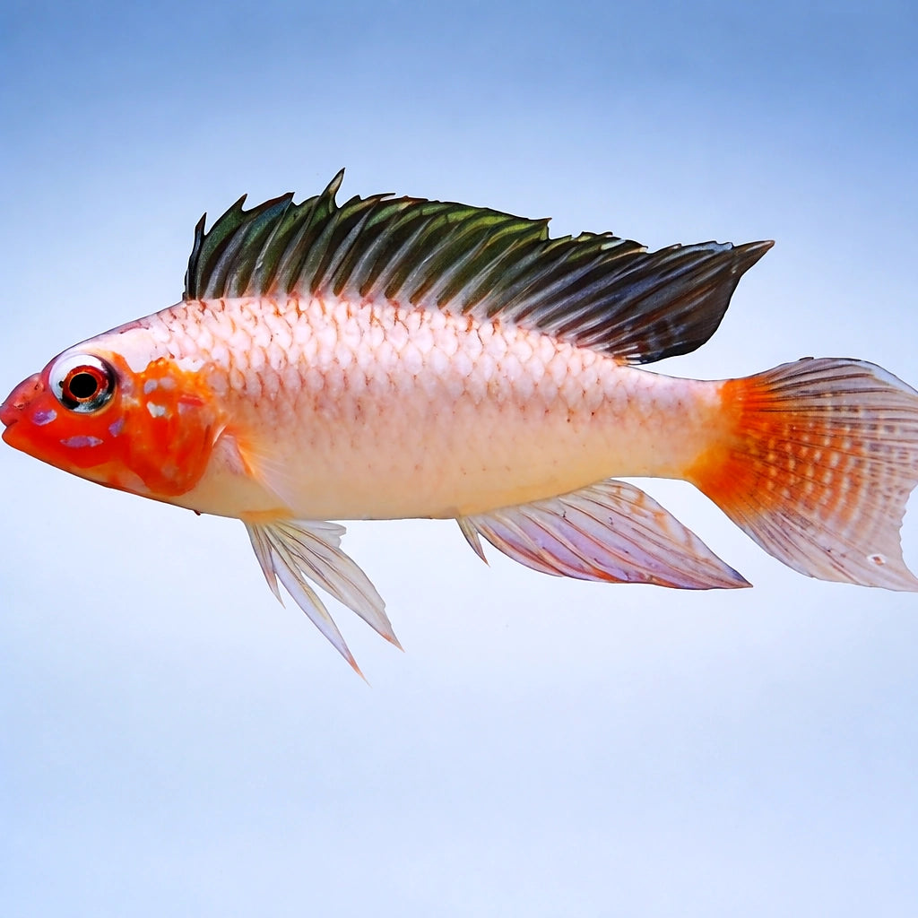 Uapesi Dwarf Cichlid urubaxi red — tropical fish for sale UK — AI side clean view