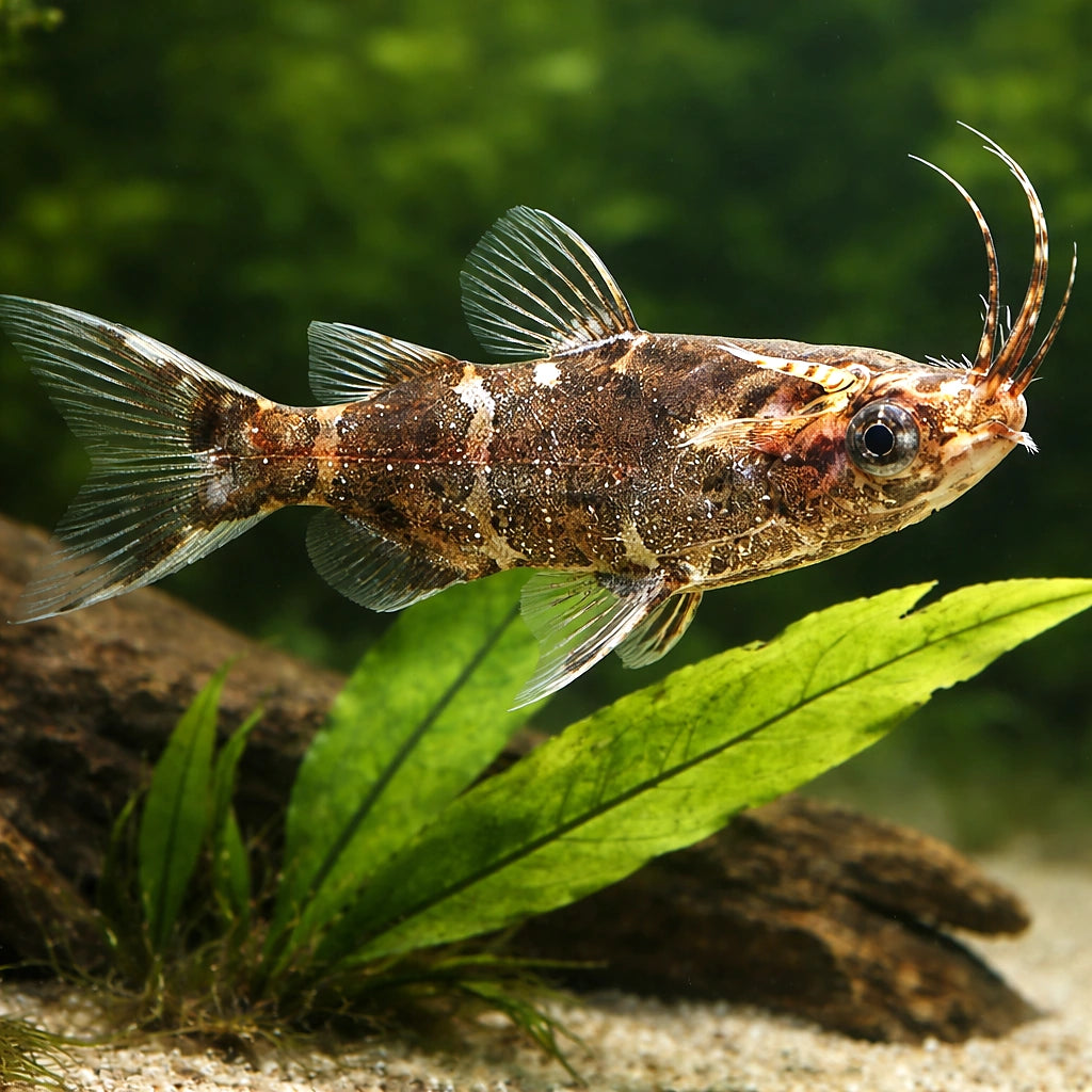 Upside-Down Catfish, Black- — tropical fish for sale UK — AI scale plant view