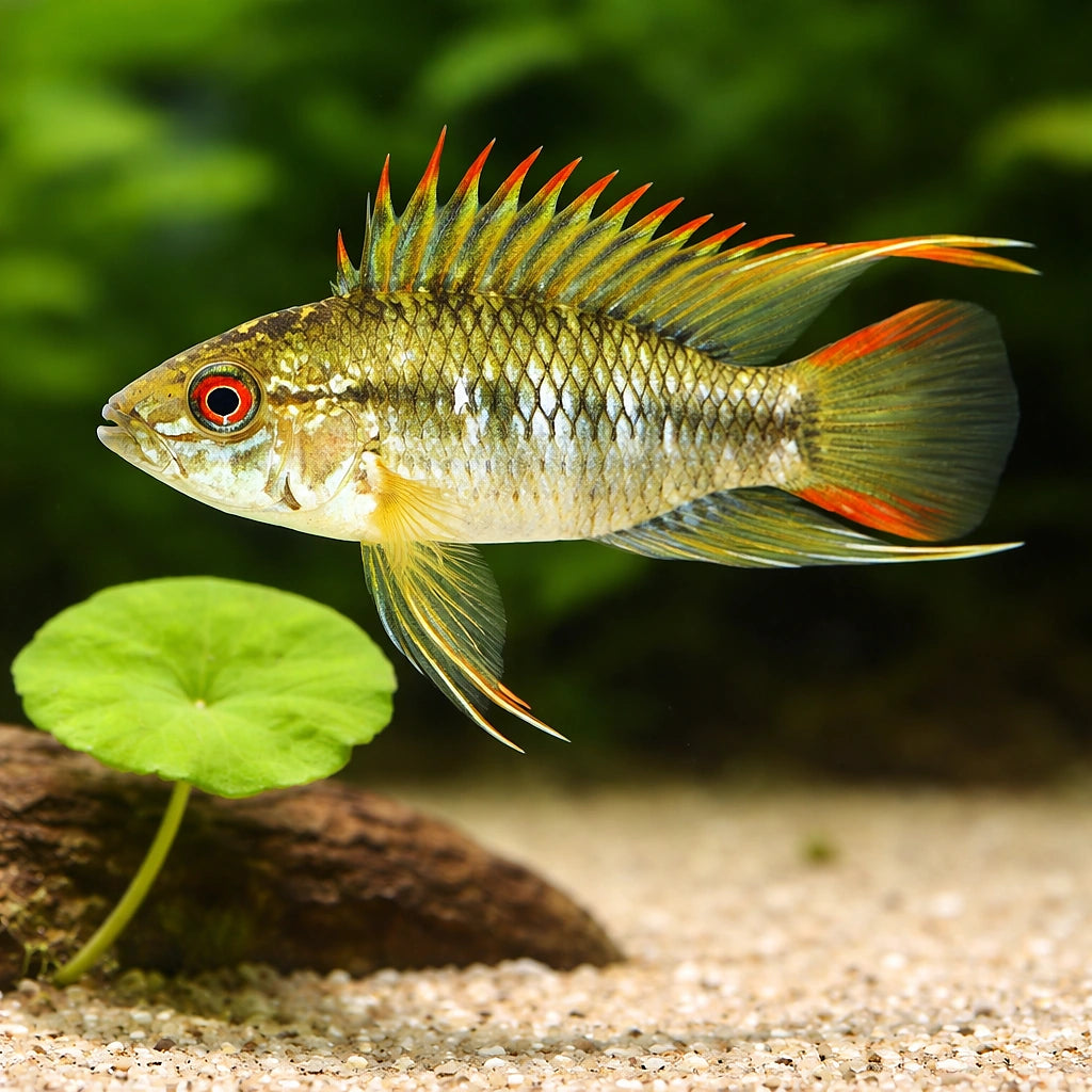 Veijia Dwarf Cichlid — tropical fish for sale UK — AI scale plant view