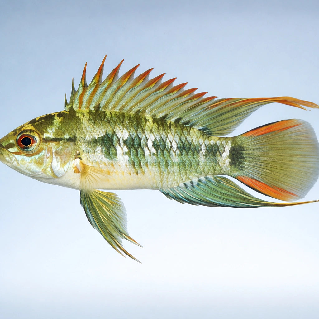 Veijia Dwarf Cichlid — tropical fish for sale UK — AI side clean view