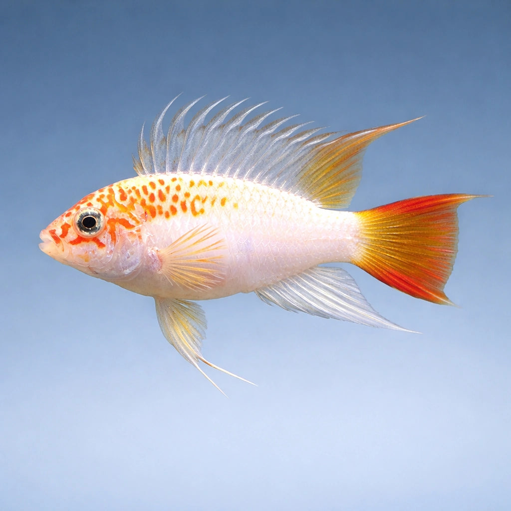 Veijia Dwarf Cichlid gold (Apistogramma sp. viejeta gold) - Cichlid Fish for Sale UK — AI side clean view