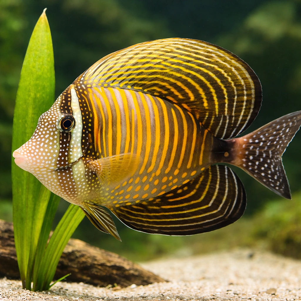 Vibrant Melanotenia Boesemani Red Fish for UK Aquarists — tropical fish for sale UK — AI scale plant view