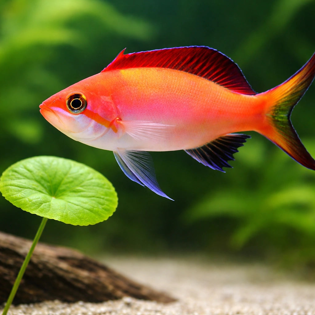 Vibrant Pseudanthias Dispar Fish for UK Aquariums — tropical fish for sale UK — AI scale plant view