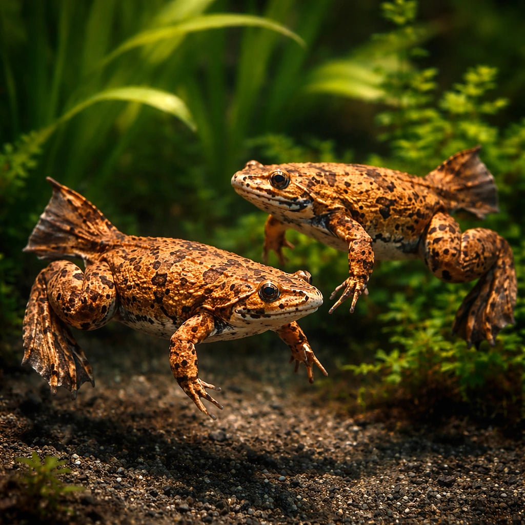 Volcano clawed frog — tropical fish for sale UK — AI pair planted view