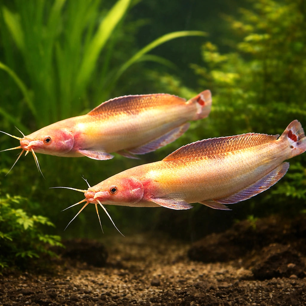Walking Catfish — tropical fish for sale UK — AI pair planted view