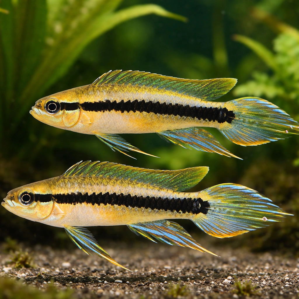 Weise's Dwarf Cichlid — tropical fish for sale UK — AI pair planted view