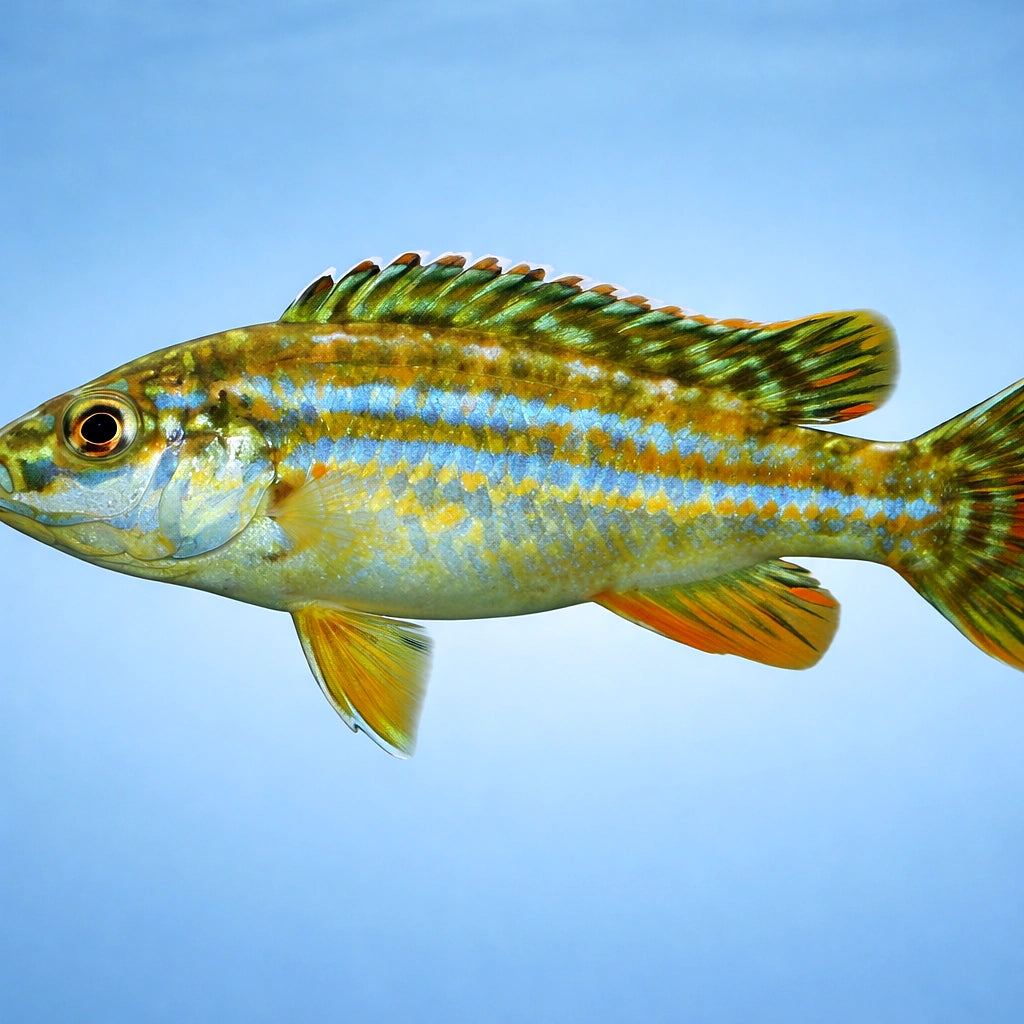 White Labido, Pearl of Liko — tropical fish for sale UK — AI side clean view