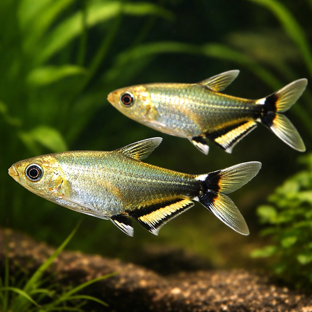 White-Spot Tetra — tropical fish for sale UK — AI pair planted view