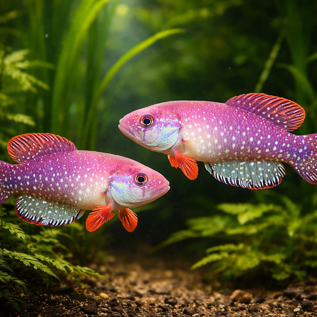 Wolterstorff's Pearl Fish — tropical fish for sale UK — AI pair planted view