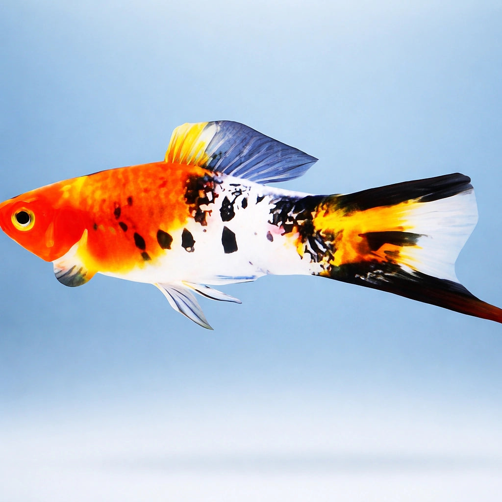 Xiphophorus helleri koi sanke 3 - — tropical fish for sale UK — AI side clean view