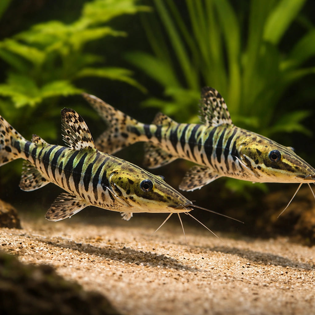 Xiphophorus Maculatus — Catfish cory pleco for sale UK — AI pair planted view