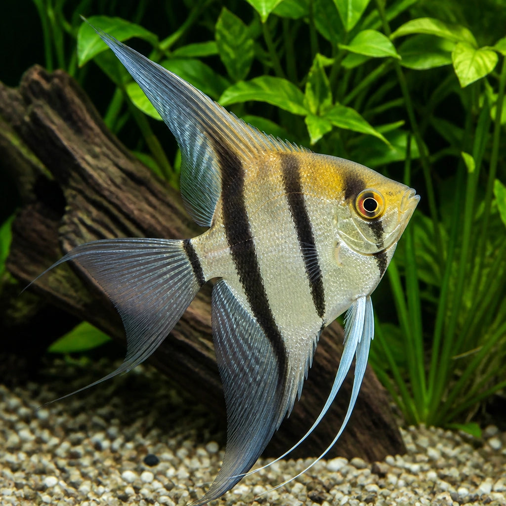 XL Mix Angelfish - Freshwater Angelfish for Sale UK — tropical fish for sale UK — AI natural aquarium view