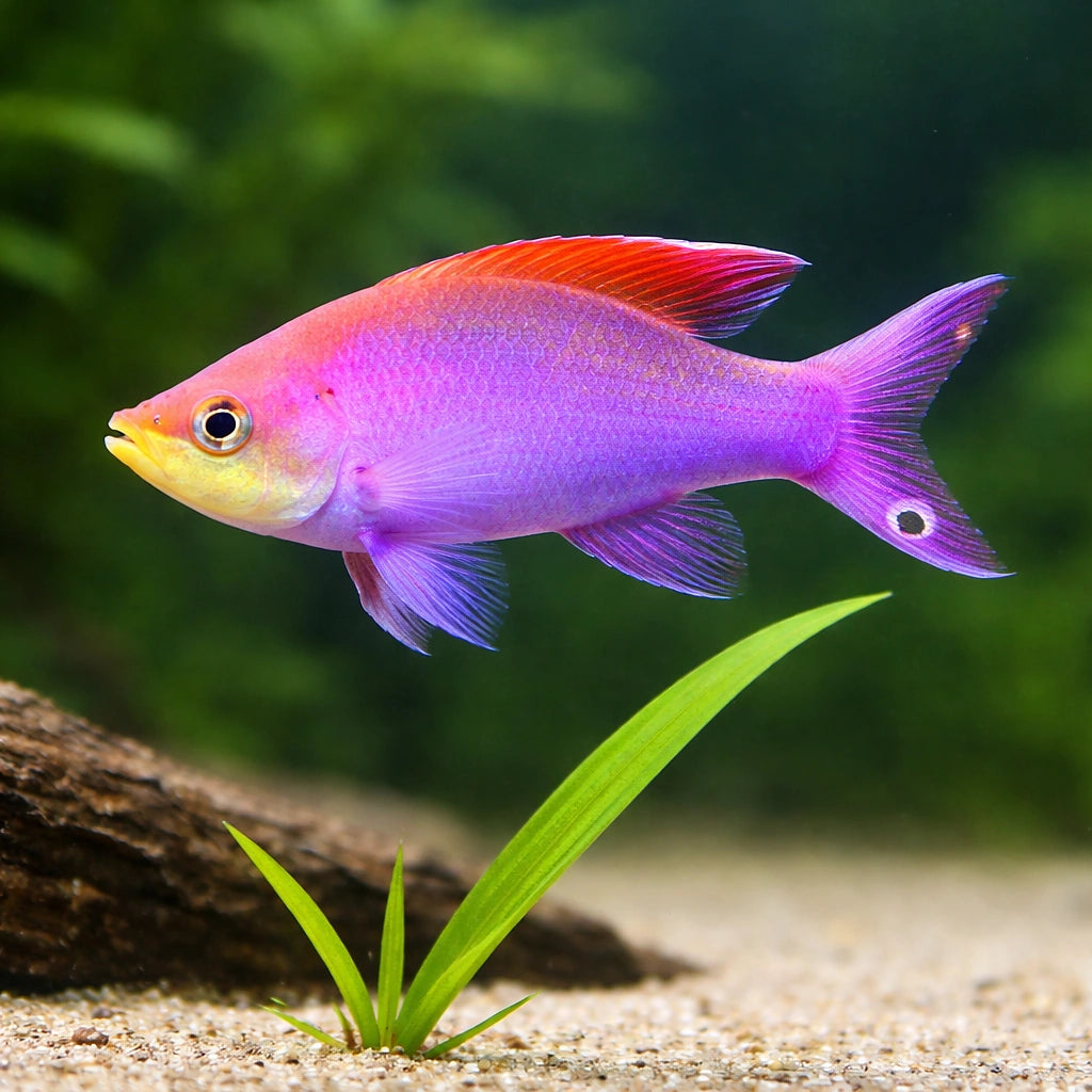 Yellowstriped Fairy Basslet M — tropical fish for sale UK — AI scale plant view