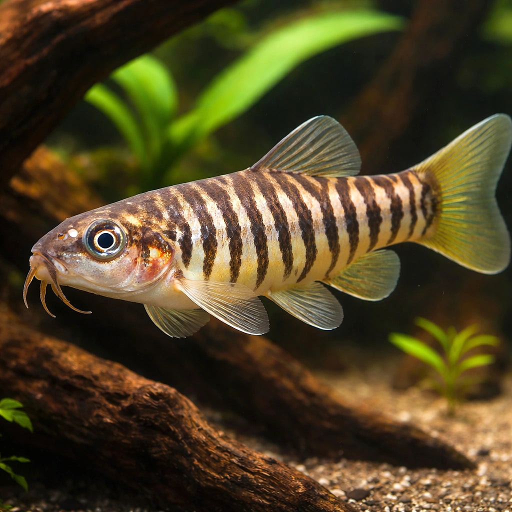 Yunnanilus cruciatus 3 - — tropical fish for sale UK — AI hero driftwood view