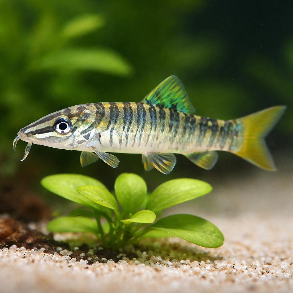 Zebra Loach, Banded Loach — tropical fish for sale UK — AI scale plant view