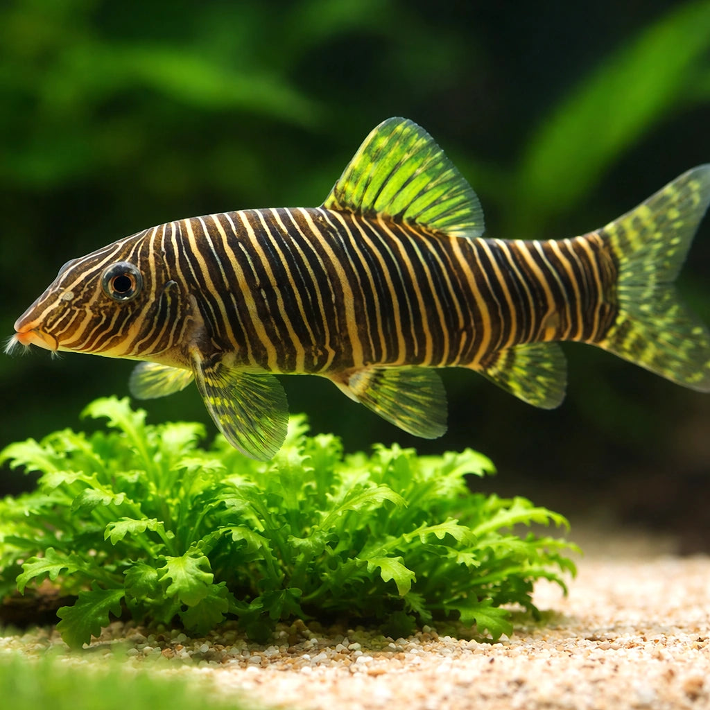 Zebra Loach — tropical fish for sale UK — AI scale plant view